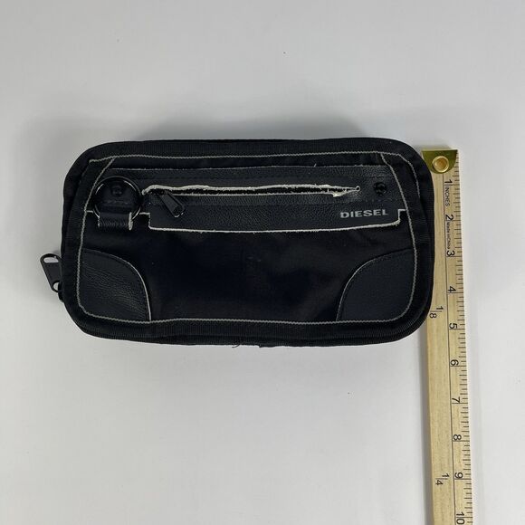 Diesel Vintage Travel Cosmetic Toiletry Black Bag - Picture 2 of 6